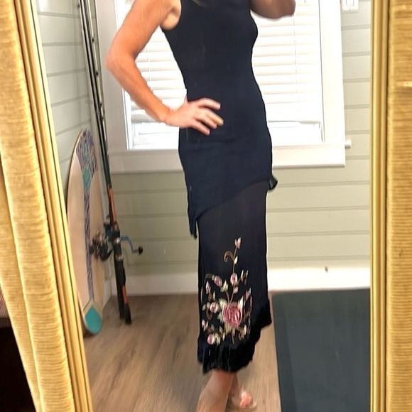 VTG Papillon,Exquisite Drape-Front, Beautifully Embroidered,Velvet Fur Lined,S - Picture 16 of 16